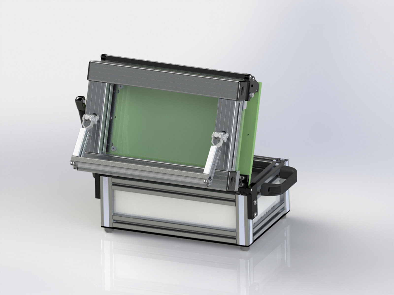 Z-Axis Test Fixture Kit 1208 - Plate Open Back View