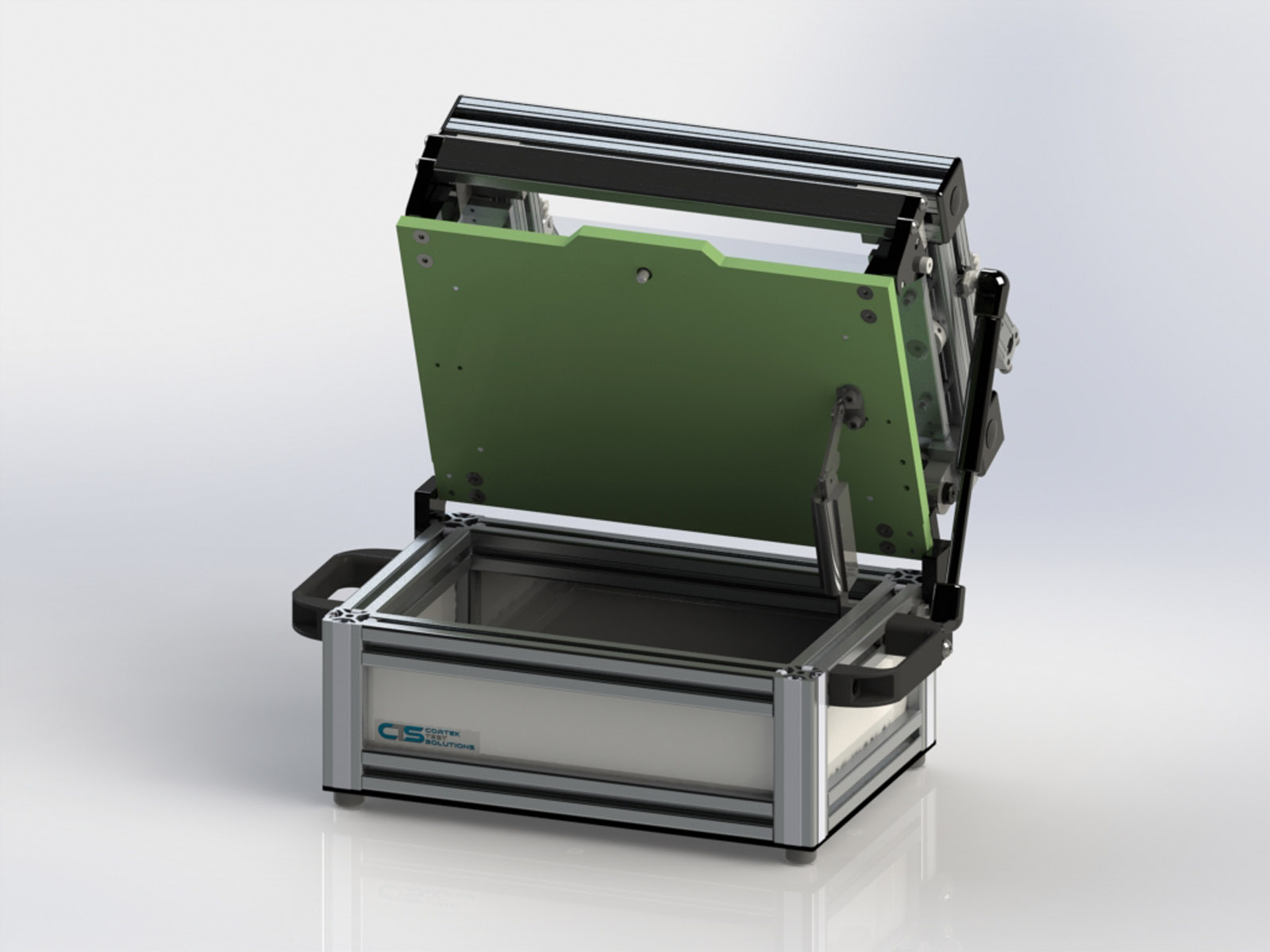 Z-Axis Test Fixture Kit 1208 - Plate Open Front View