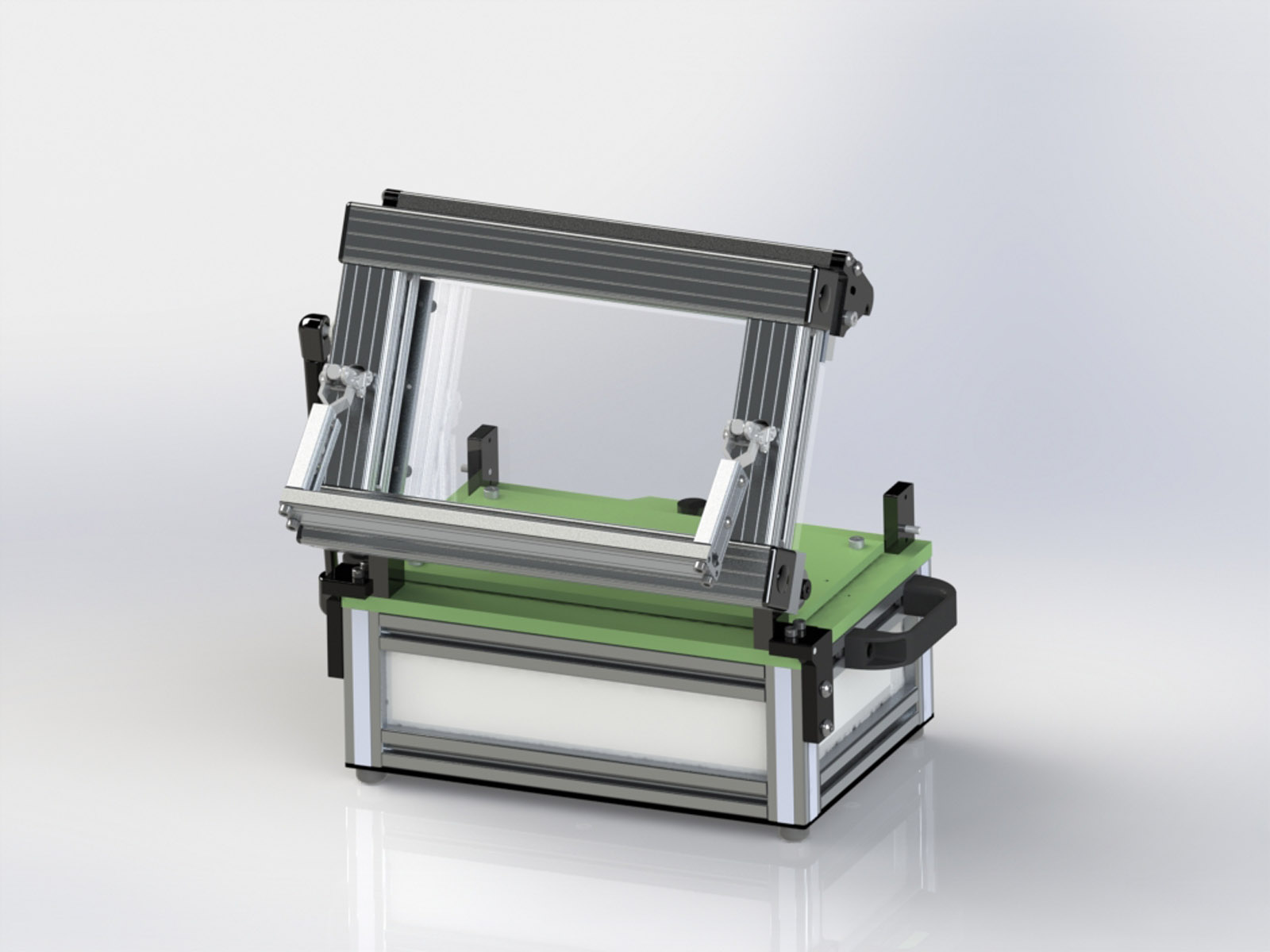 Z-Axis Test Fixture Kit 1208 - Push Open Back View