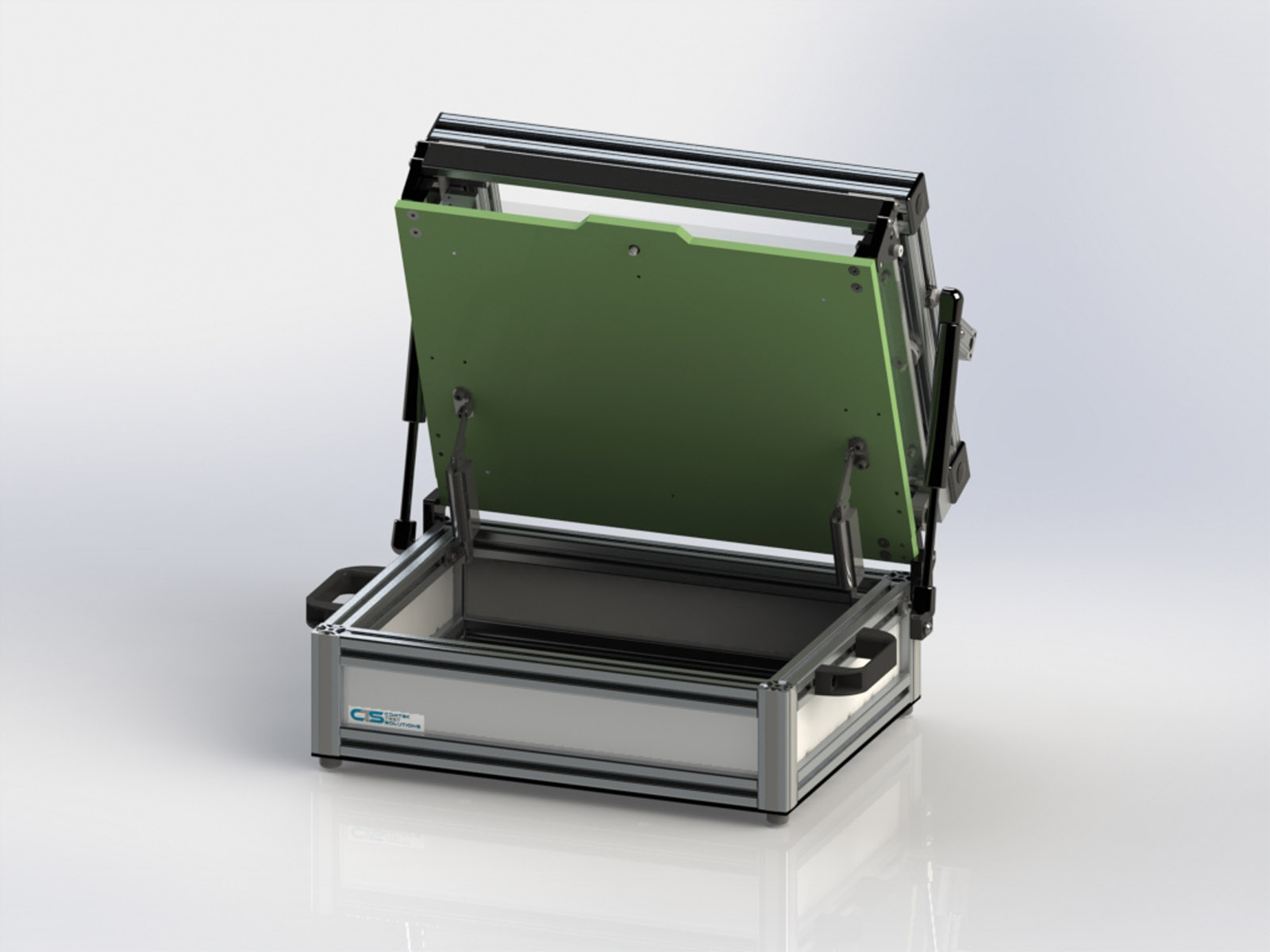 Z-Axis Test Fixture Kit 1612 - Plate Open Front View