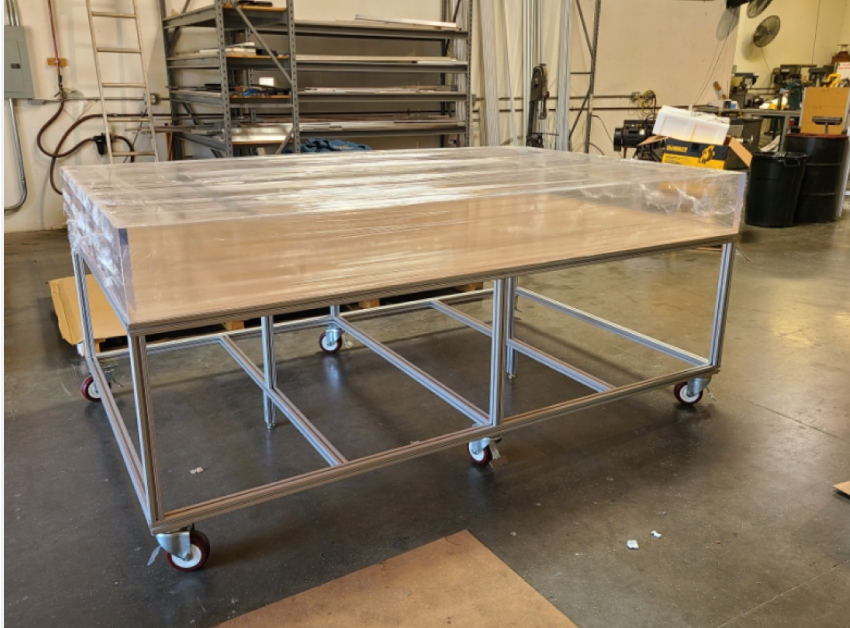 Custom Extrusion Cart for Solar Panel Cleaning
