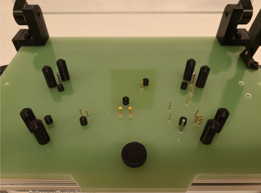 Clamshell Fixture for Solar Control PCBs