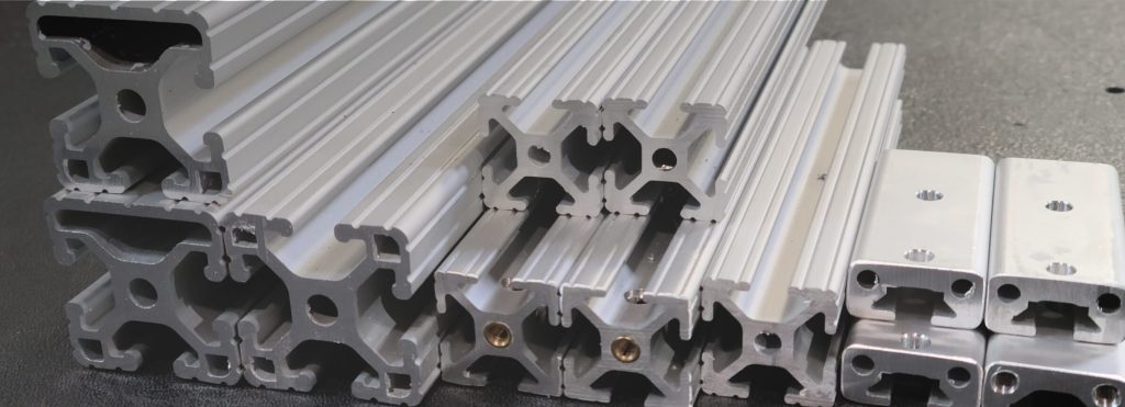 Assorted Aluminum T-Slot Extrusion Profiles