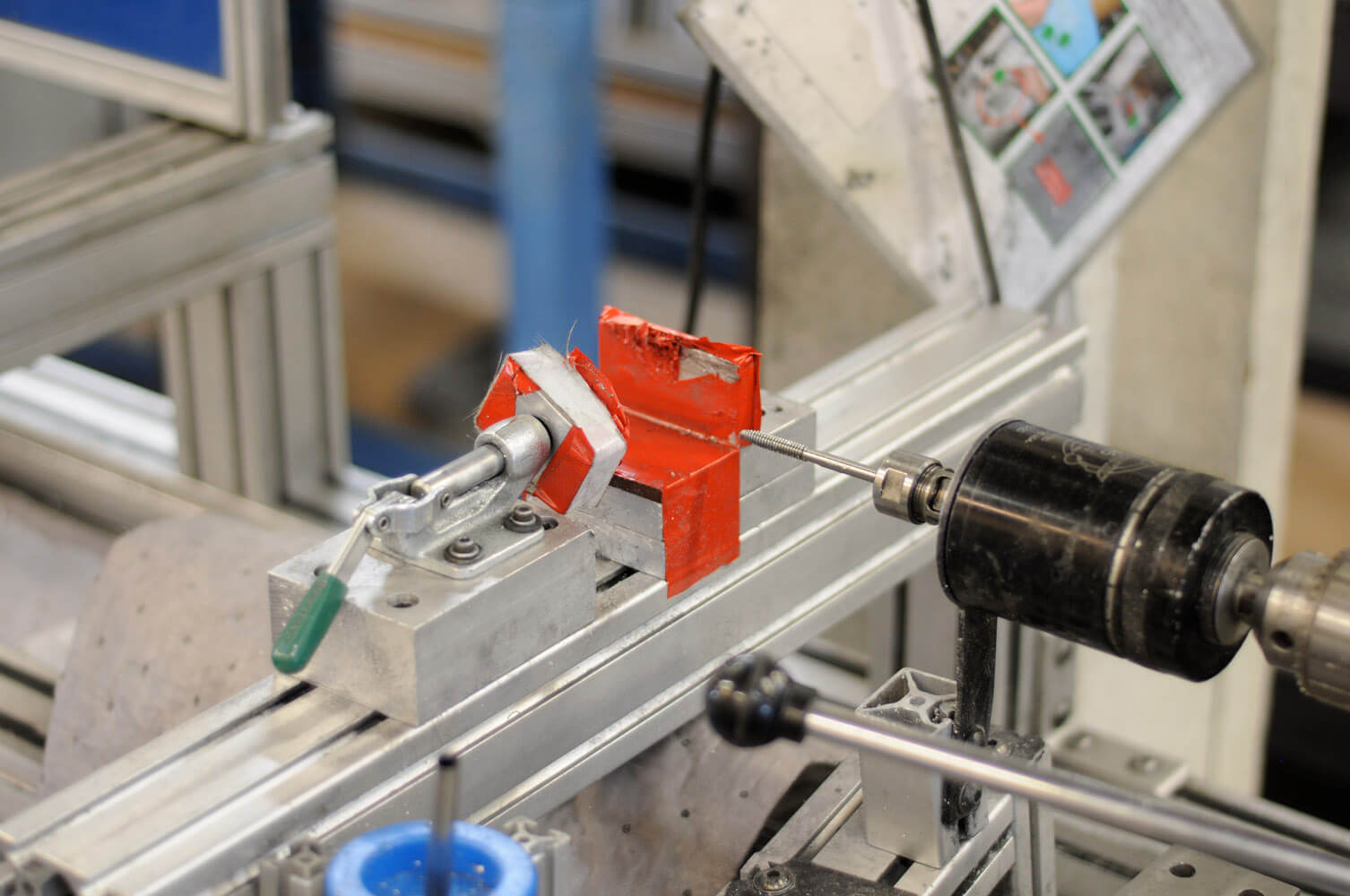 Custom aluminum extrusion automation framework with T-slot profiles