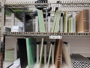 Aluminum extrusion profile material separation rack